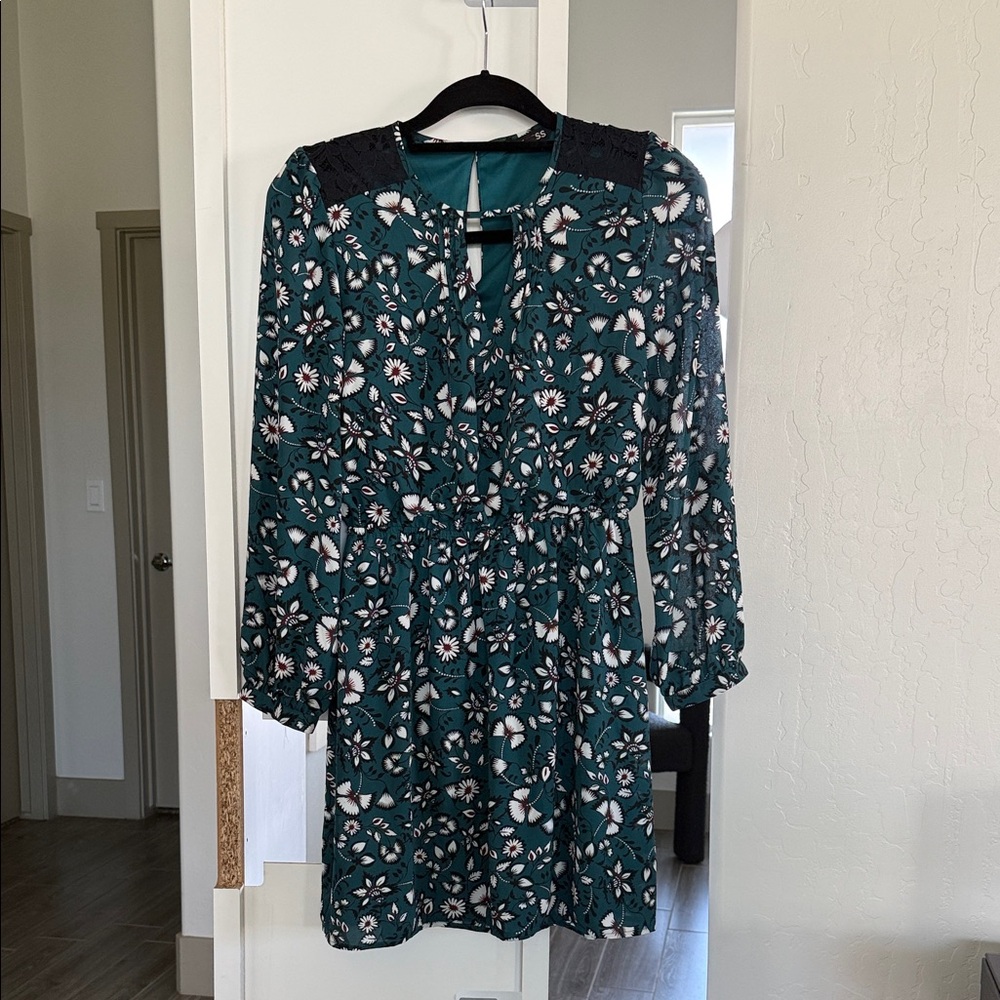 Floral Green Dress